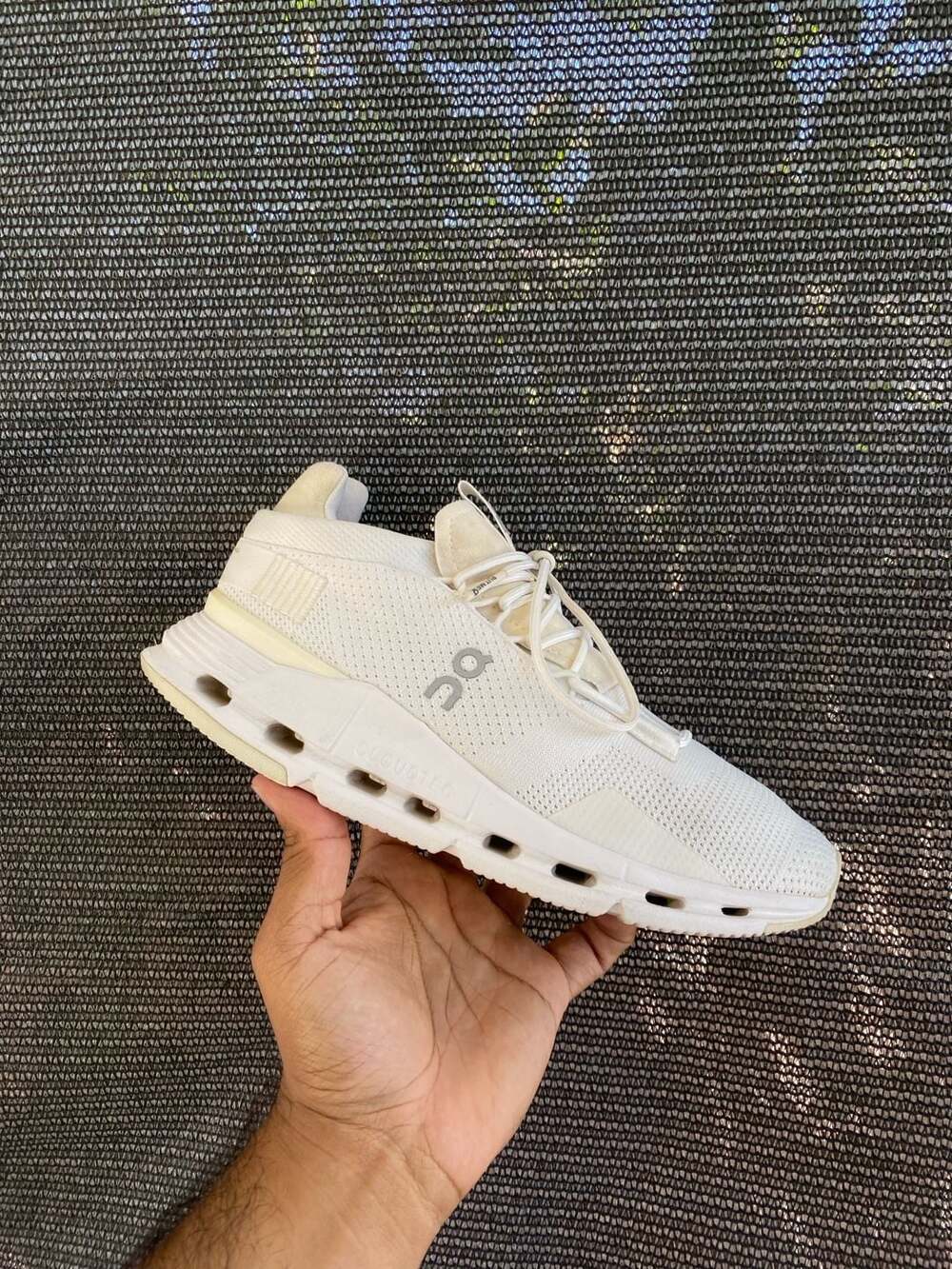 On Running Cloudnova Casual Shoes Triple White